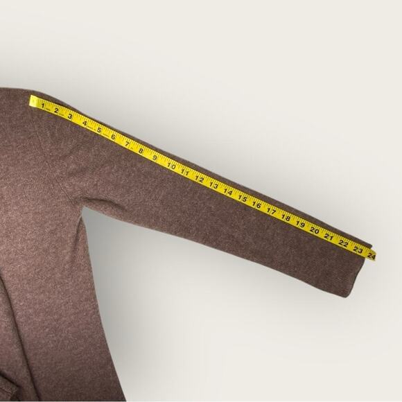 NWT | Lusso | 100% Cashmere Heather Open Front Cardigan | Caramel | Medium - Picture 8 of 10